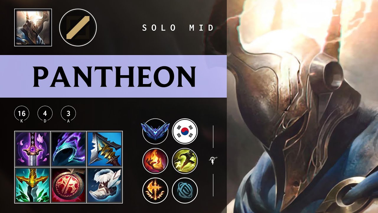 Pantheon Mid vs Orianna - KR Diamond Patch 25.24