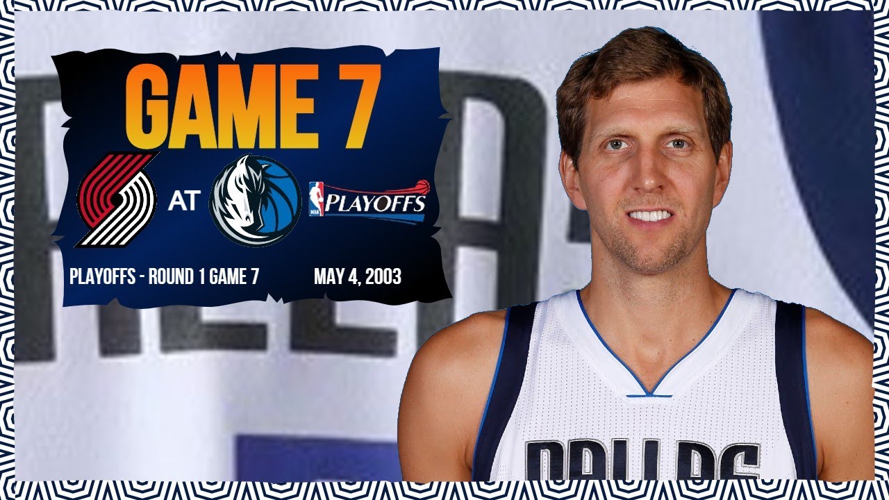 Dirk Nowitzki (31 points) - Portland Trailblazers at Dallas Mavericks - 2003 Playoffs Round 1 Game 7
