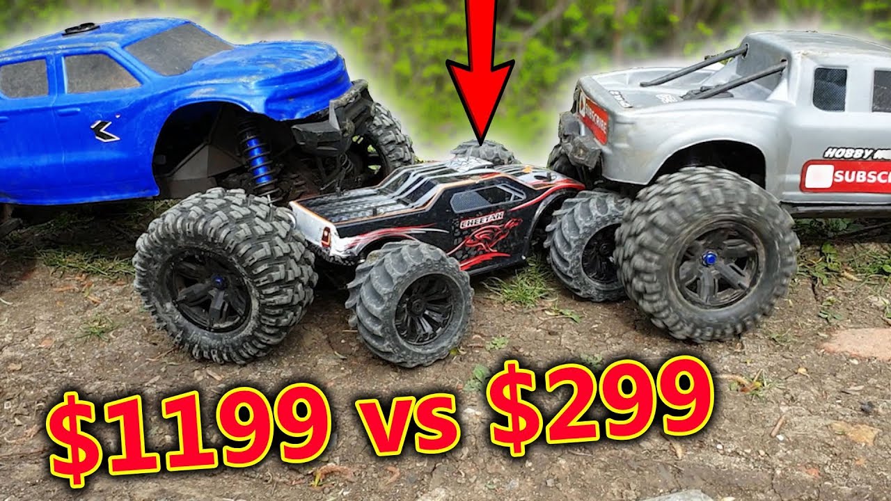 2 Massive RC Cars Bully the Little Guy