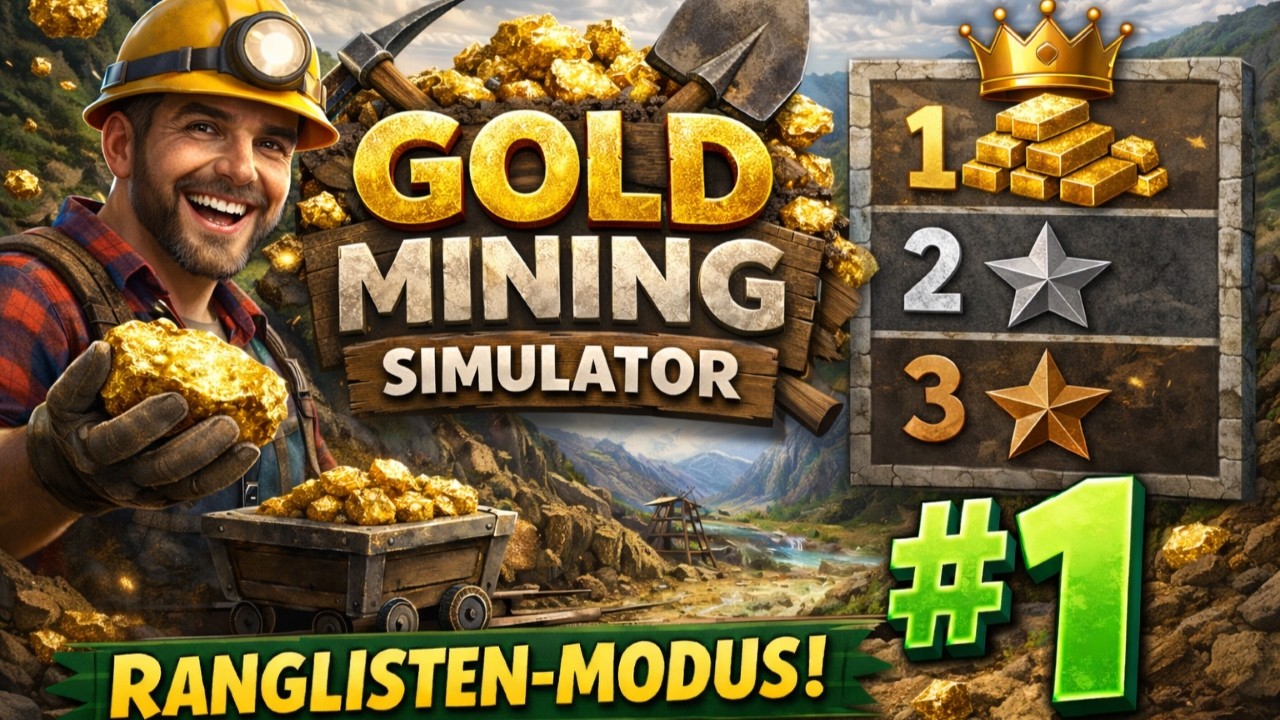 WIR erklimmen die RANGLISTE | Gold Mining Simulator