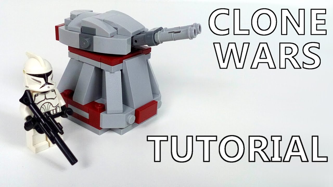 How to build Lego Star Wars Republic Turret | MOC Tutorial