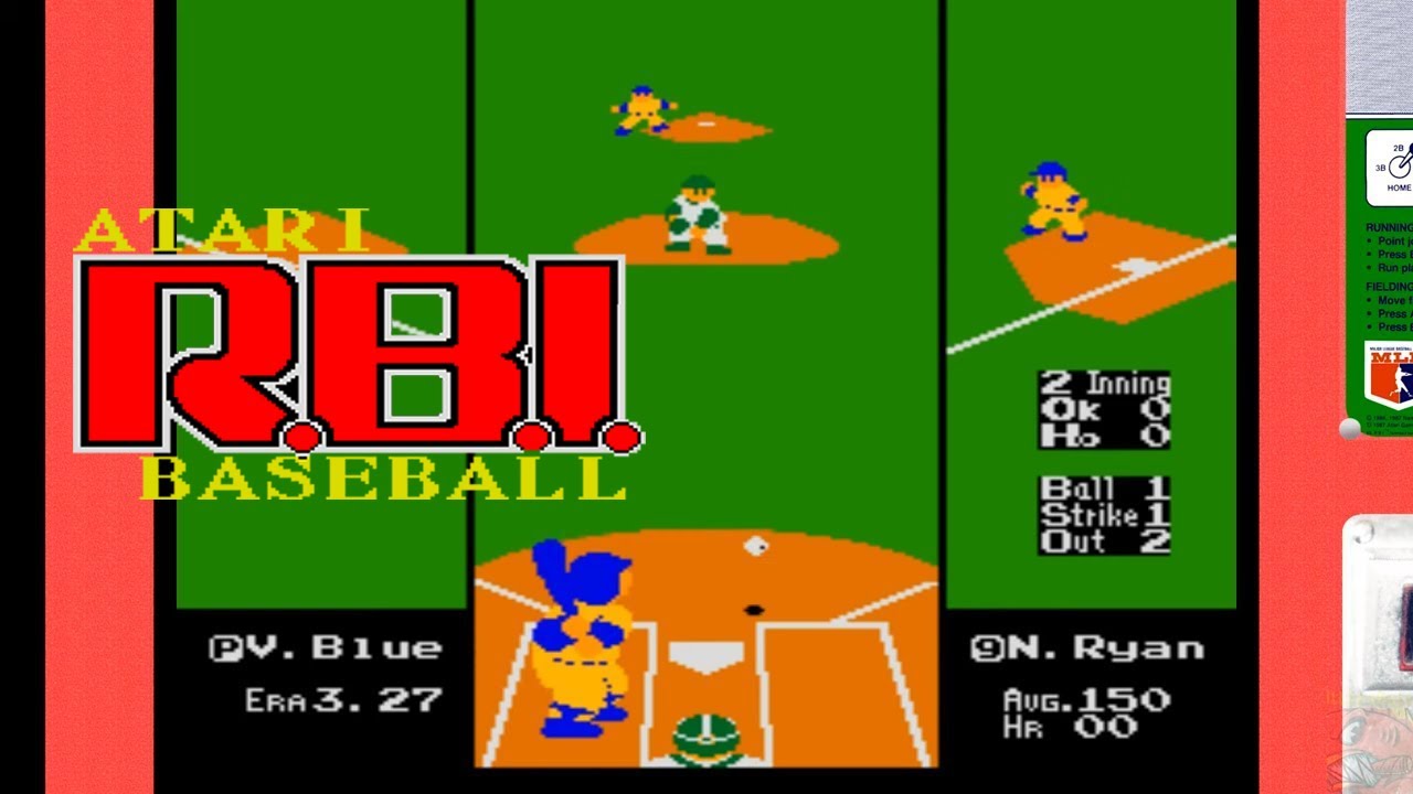 Vs. Atari R.B.I. Baseball [ARCADE]  10 Run Blowout Win ⚾