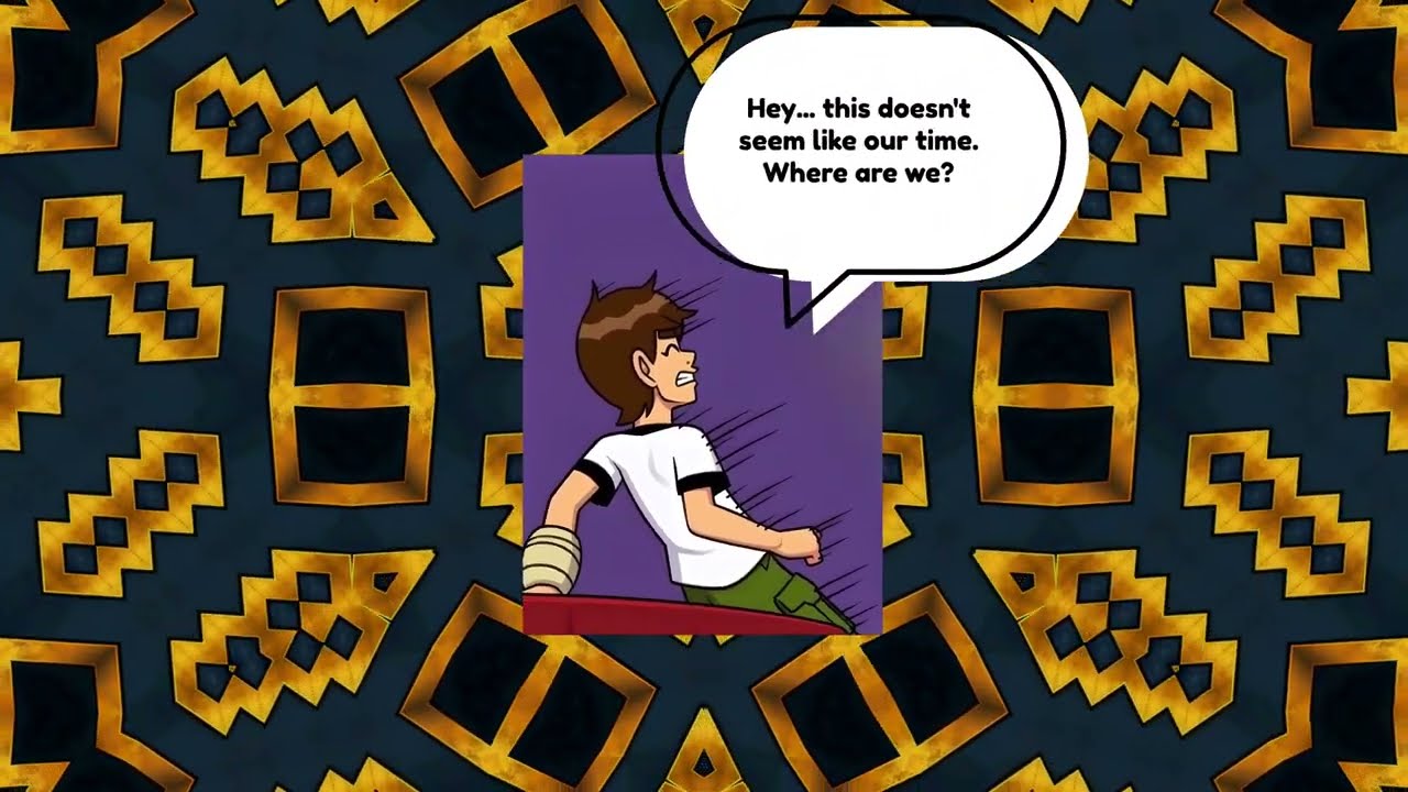 Lost with Gwen in a Different Era! | Ben 10 | Comic Dub | Unusual message 