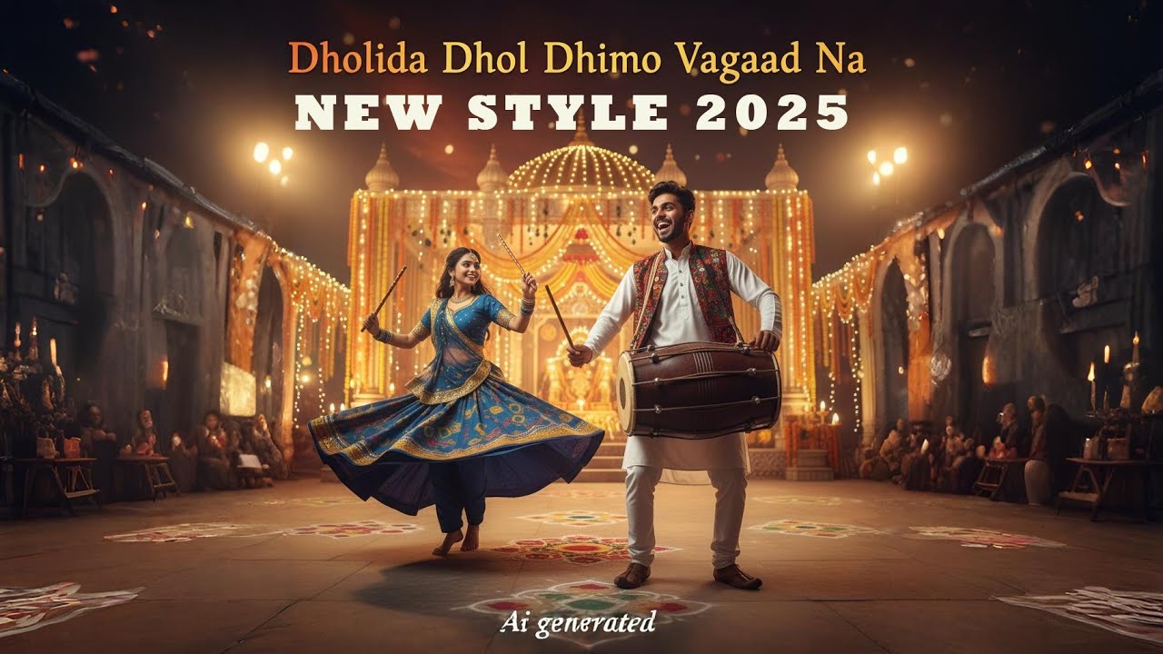 👉 Dholida Dhol Remix | Gujarati Garba Song | Navratri Special 2025 | Garba Dance Video #raas_garba