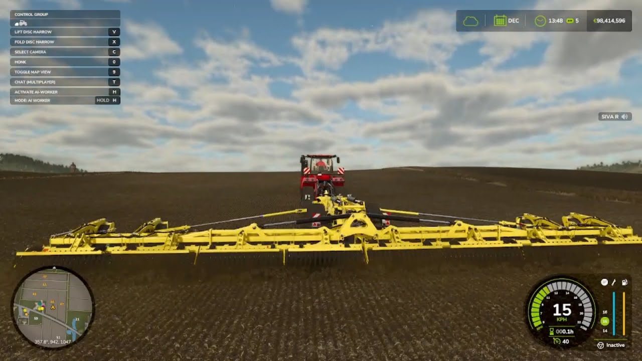 Farming Simulator 25 Disc Harrow | Field Preparation & Soil Cultivation Gameplay