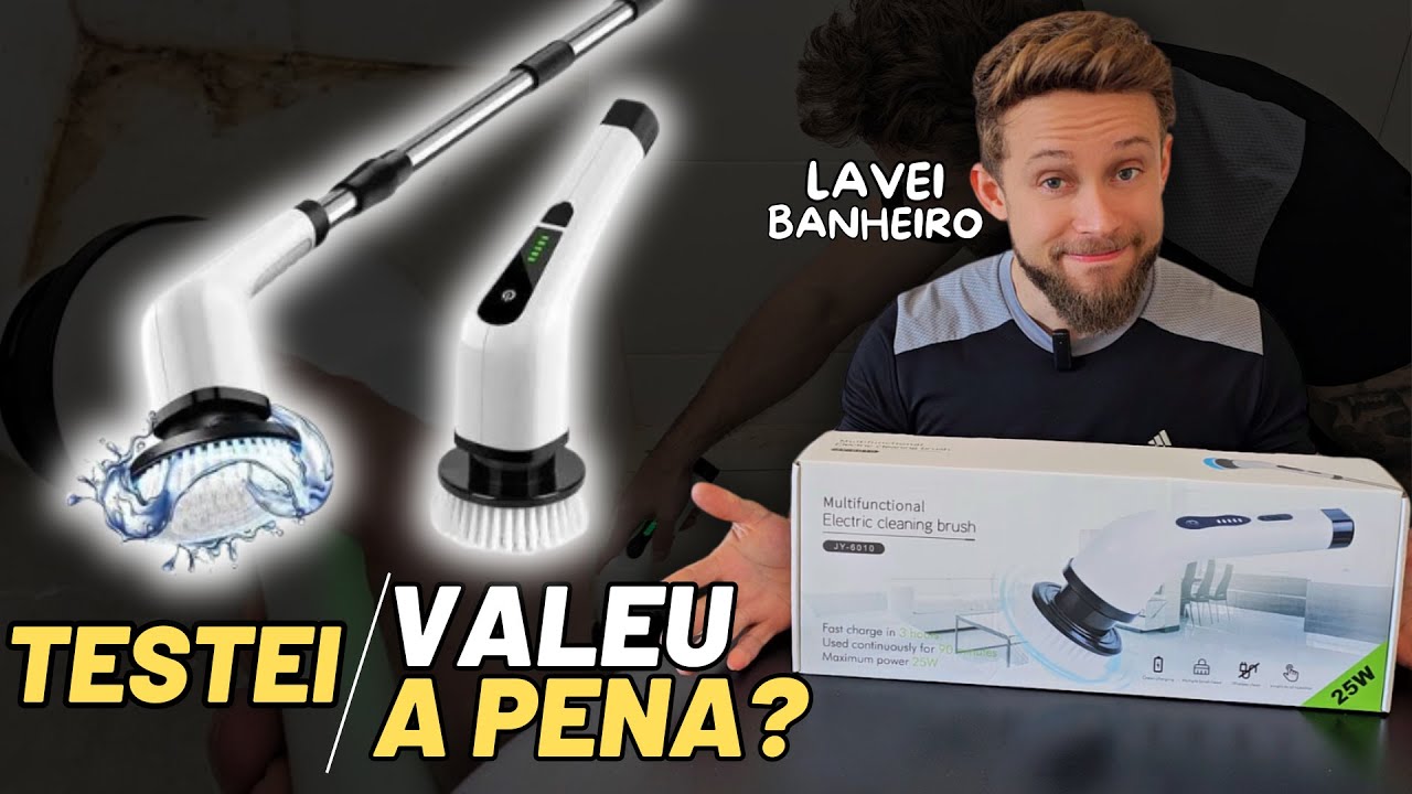 Escova giratória de limpeza elétrica: Teste pesado