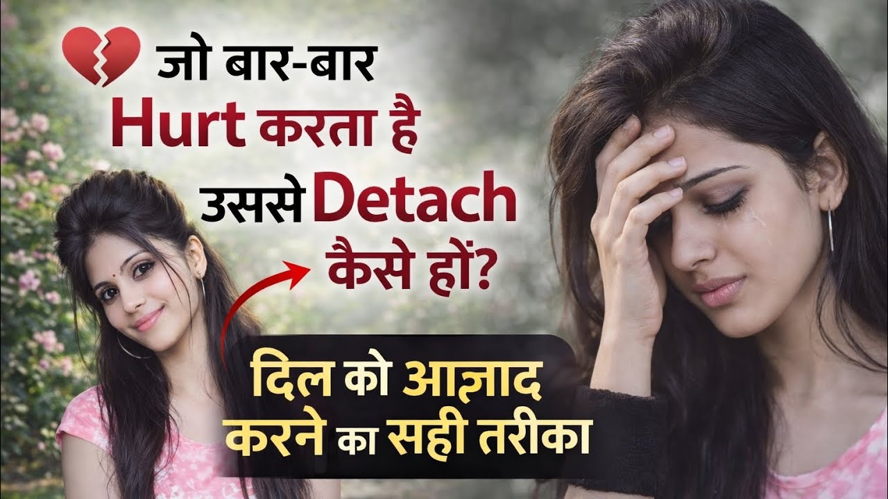 💔 जो बार-बार Hurt करता है, उससे Detach कैसे हों? | दिल को आज़ाद करने का सही तरीका#bhakti #motivation