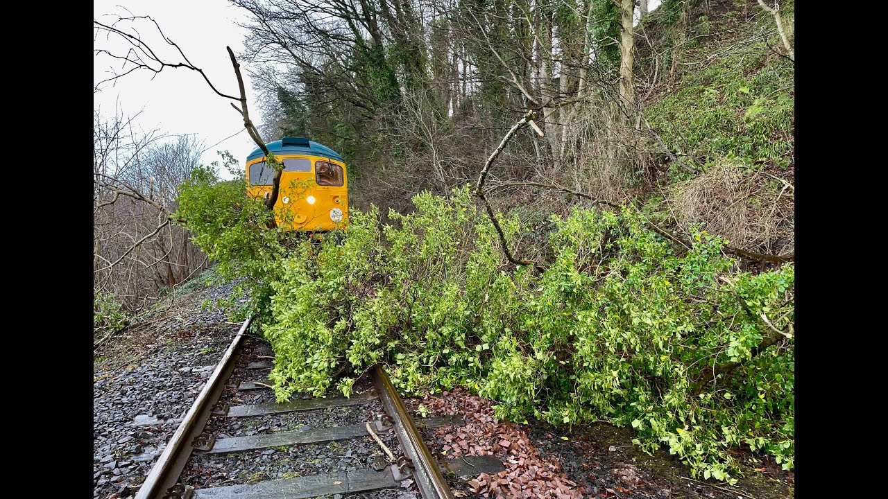 Storm Eowyn at Bo'ness and Kinneil railway.