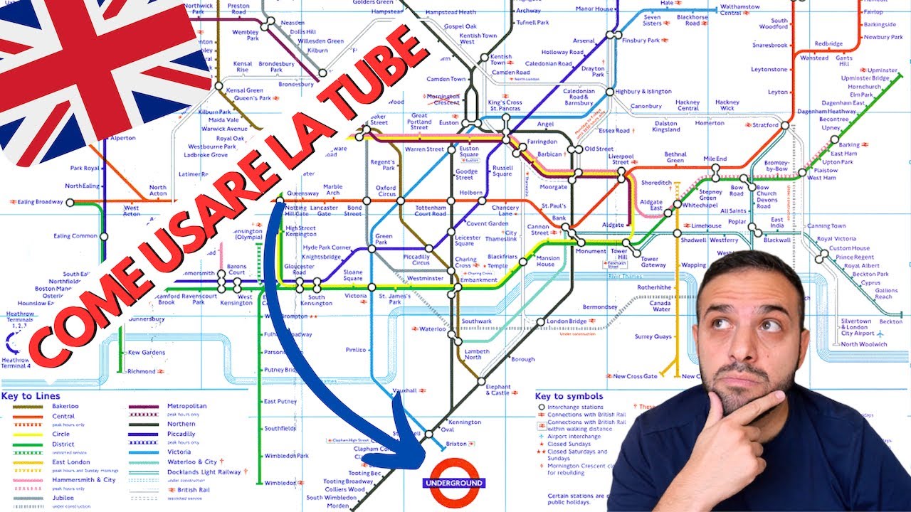 La MAPPA DELLA METRO A LONDRA - Come funziona?