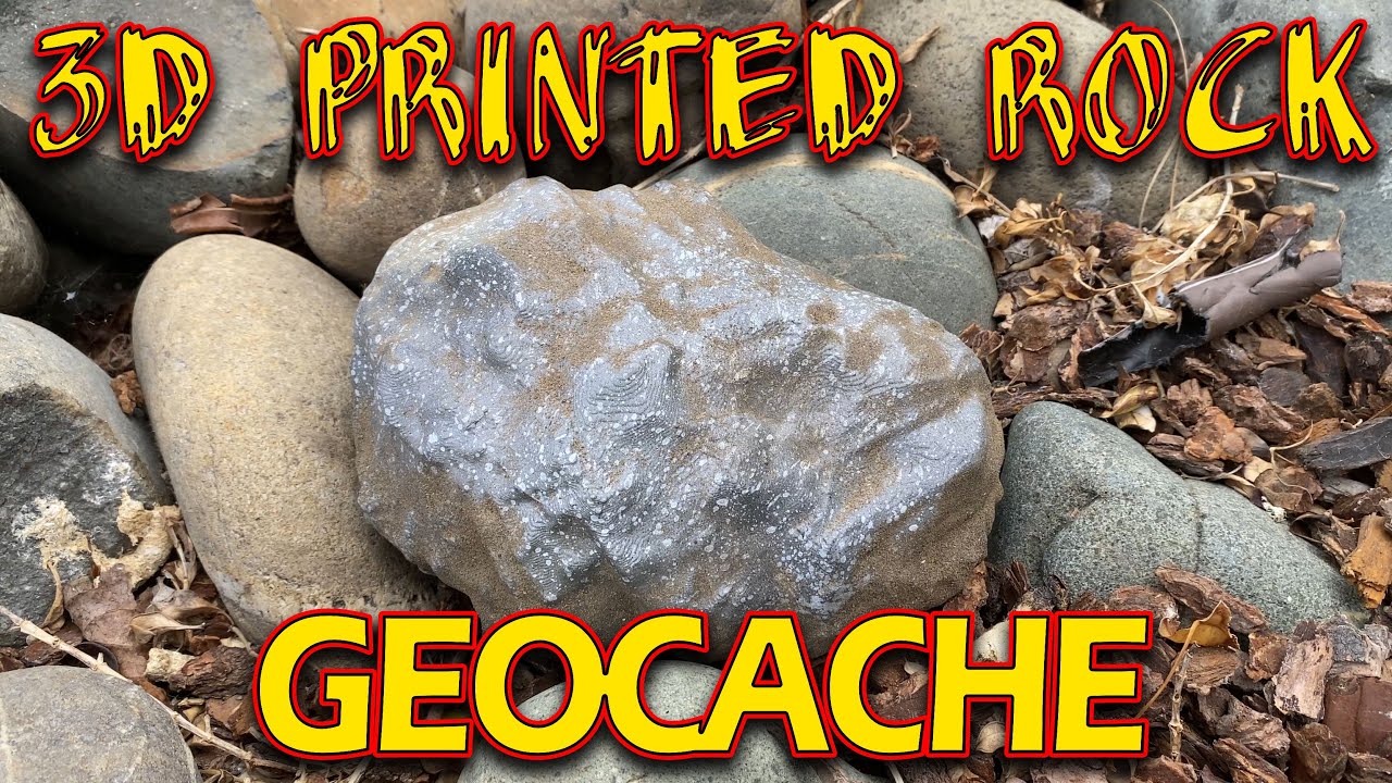 Make a 3D printed Rock Geocache, secret stash, hidden safe