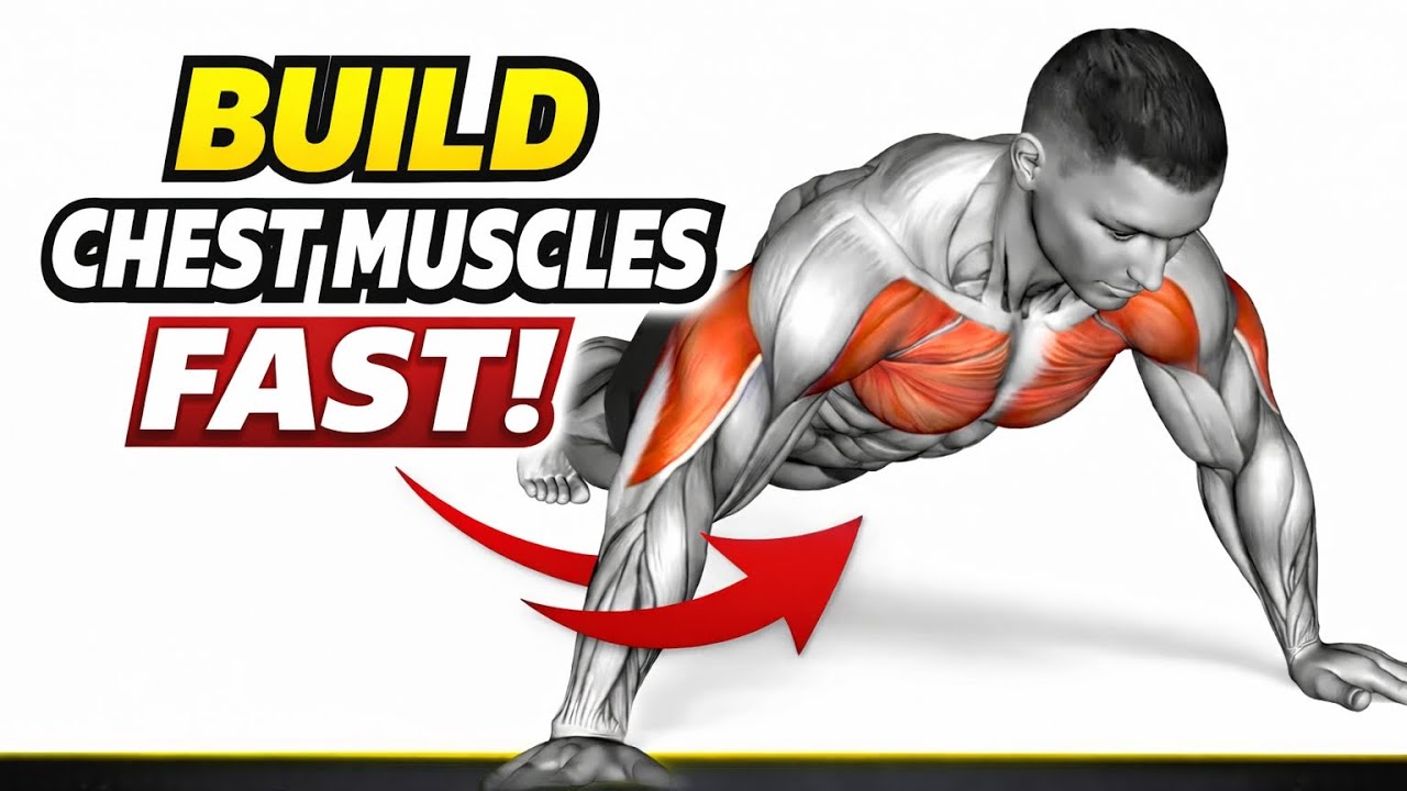 Build Chest Muscles🔥 Fast at Home (10 Best💪 Exercises)#ChestWorkout#WorkoutAtHome