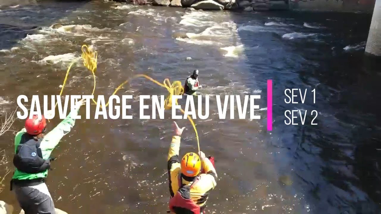 Cours de sauvetage en eau vive avec Rivière Concept