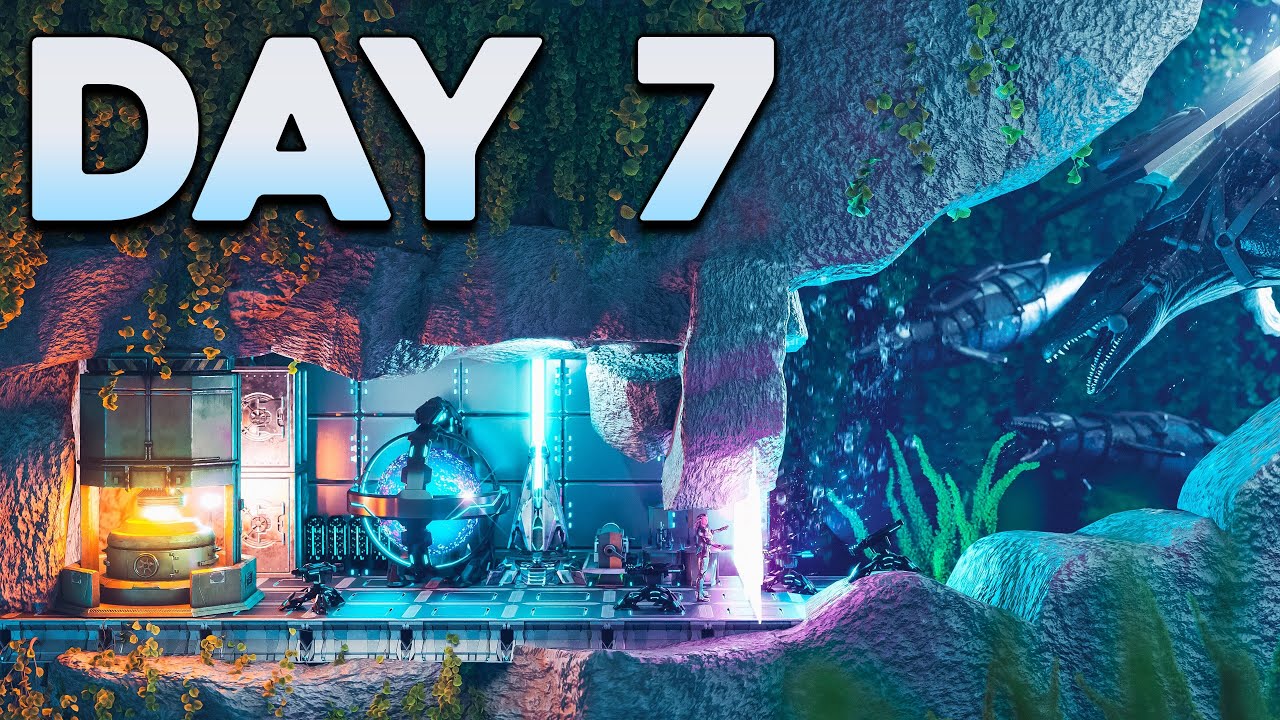 Defending My OP Underwater Cave VS 2 Alpha Tribes! - ARK PvP