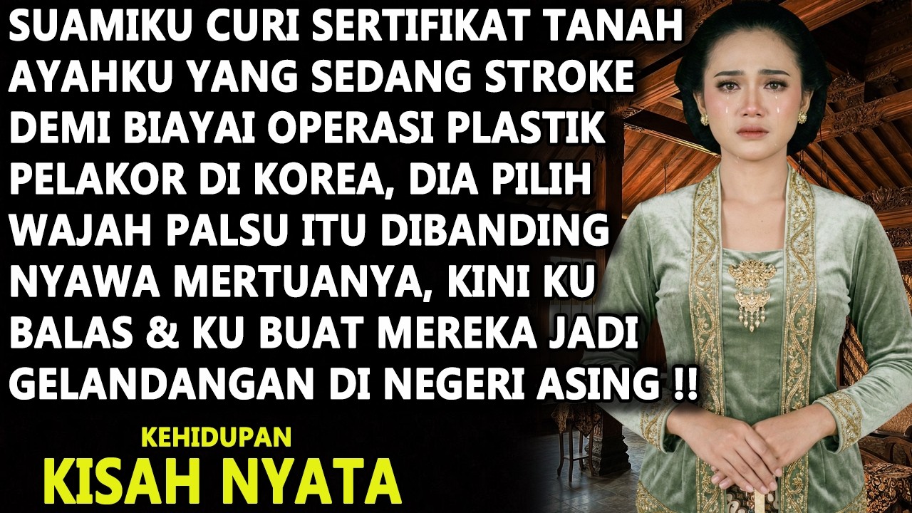 CURI SERTIFIKAT AYAH PAS STROKE DEMI OPLAS PELAKOR DI KOREA! KINI SUAMI NANGIS JADI GEMBEL DI SANA!