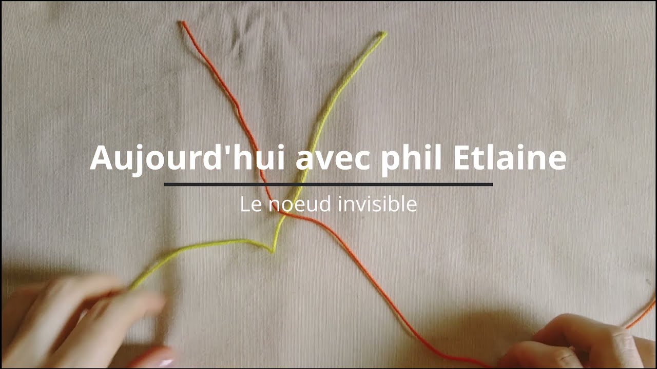 #tricot #crochet le noeud invisible ou du chirurgien
