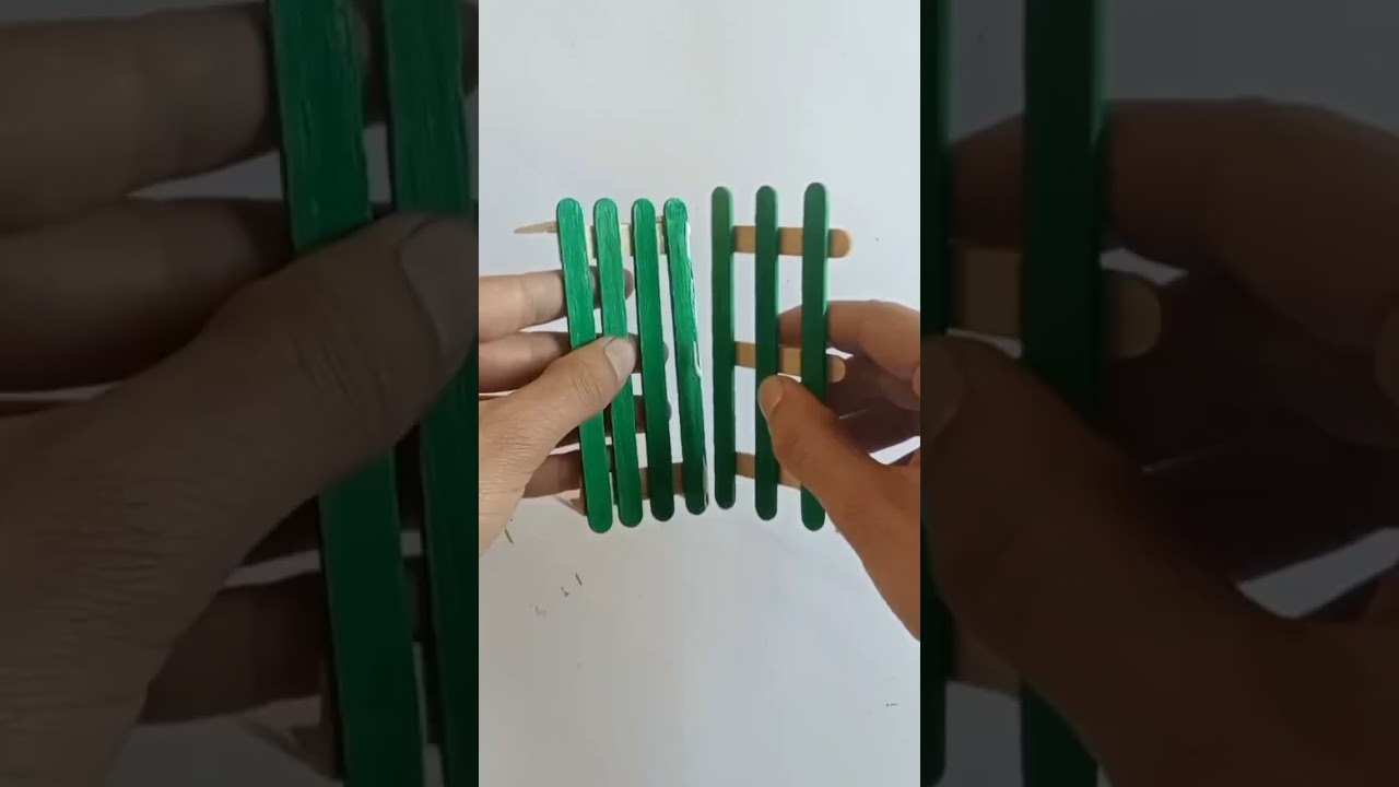 how to make a park bench ll ice cream stick craft#