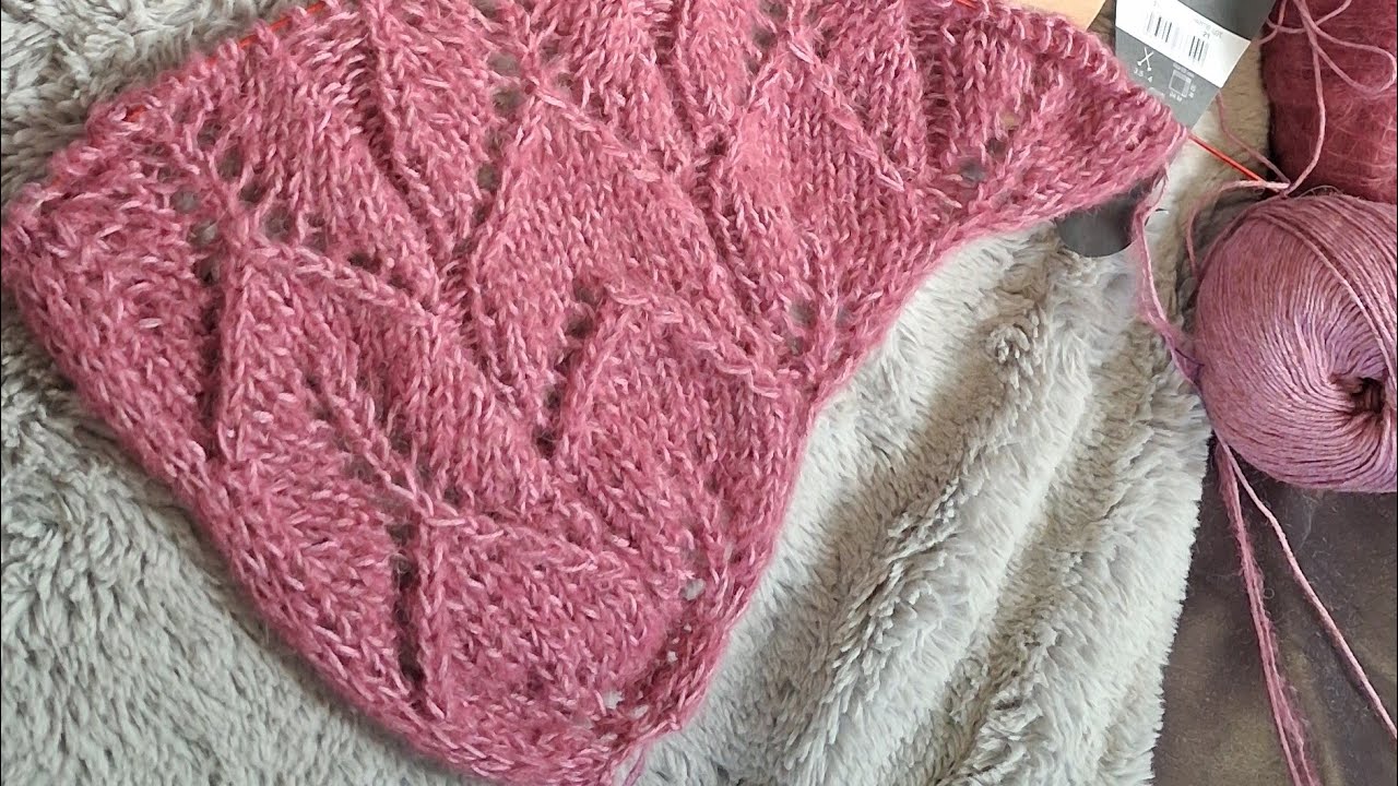 Strickzeit mit Bärbel.💝🧶Anfang vom  Blättertuch 🌿