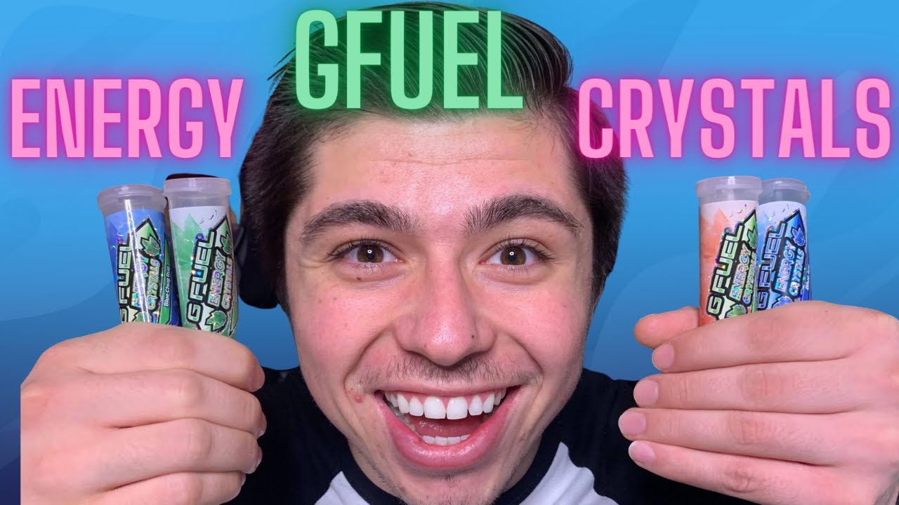 Trying Every Flavor of GFUEL Energy Crystals!