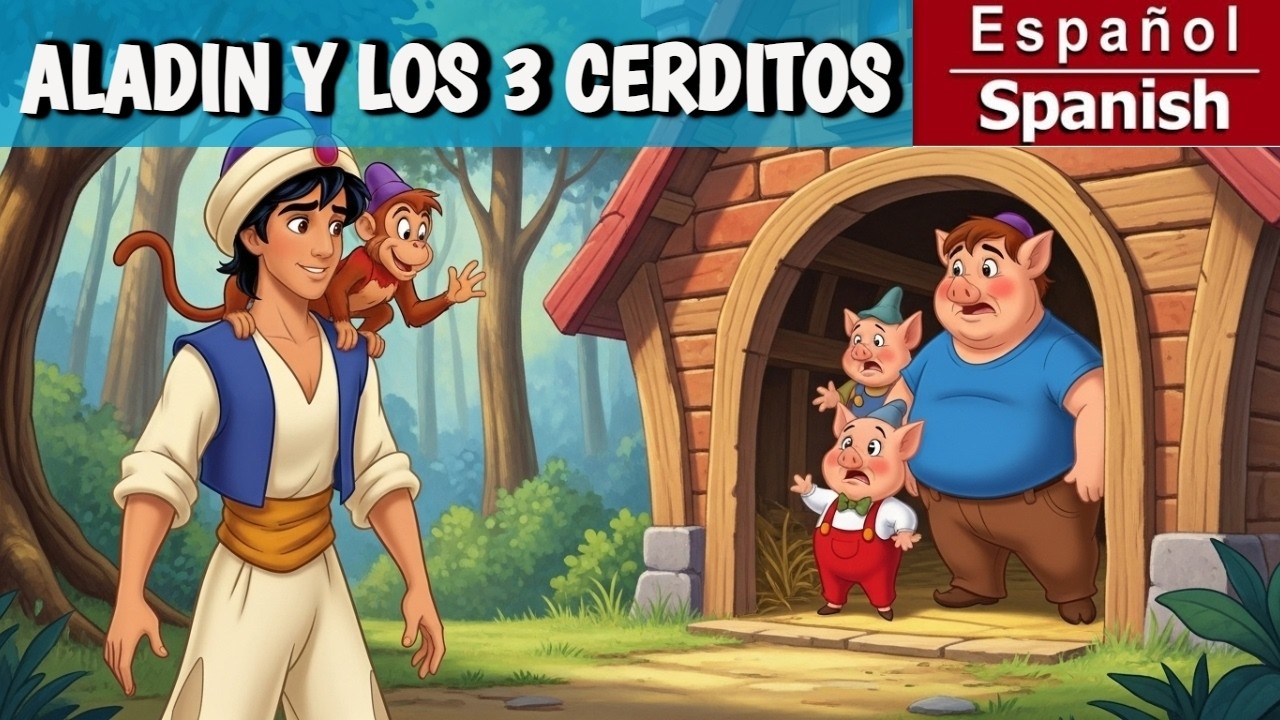 Los tres CERDITOS piden AYUDA ha ALADIN  | CUENTOS INFANTILES  PARA DORMIR