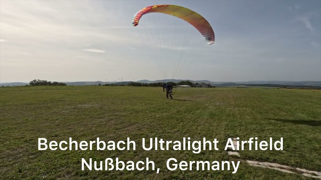 Paramotoring Around My Old Neighborhood and The Donnersberg in Germany