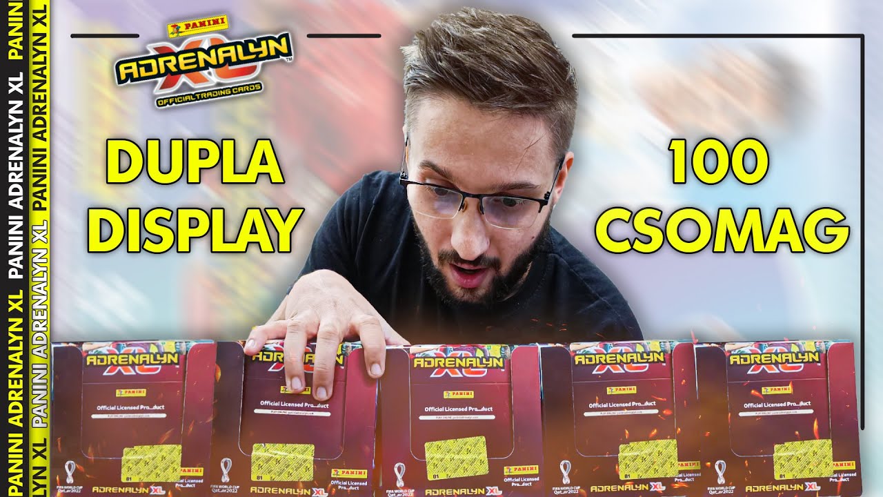 100 DB PANINI QATAR CSOMAG! I DUPLA DISPLAY! I Panini Adrenalyn XL FIFA World Cup Qatar 2022