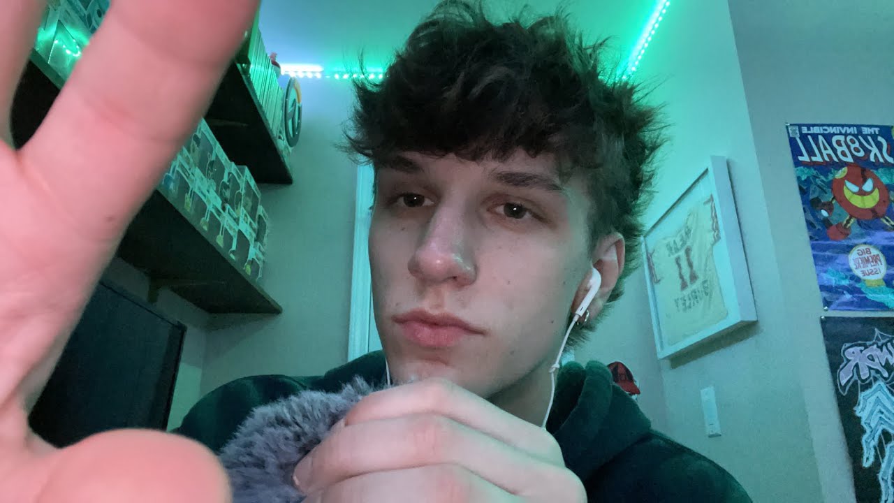 ASMR// Mic Brushing w/ Breathing and Mouth Sounds (custom)