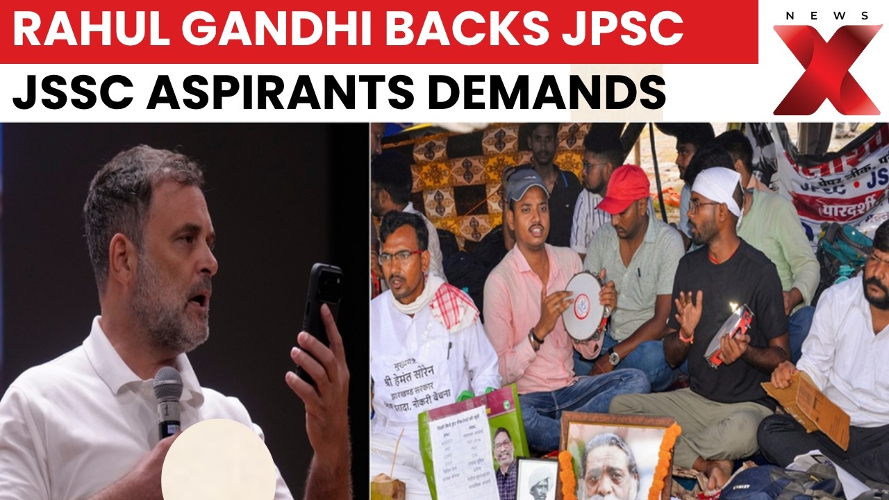 Rahul Gandhi Speaks To JPSC, JSSC Aspirants Over Recruitment Exam Irregularities In Ranchi | NewsX