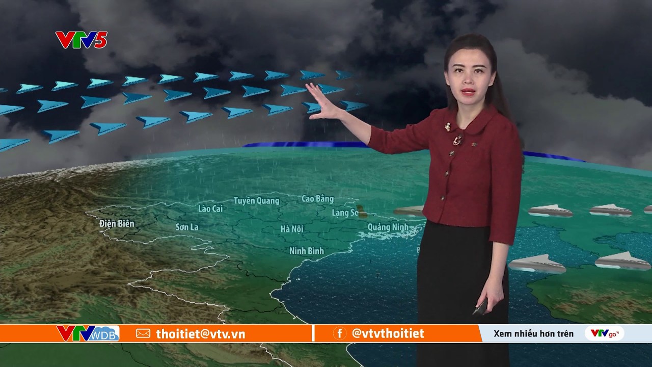Dự báo thời tiết ngày mai 09/03/2026 | Hình thế gây mưa to | VTVWDB