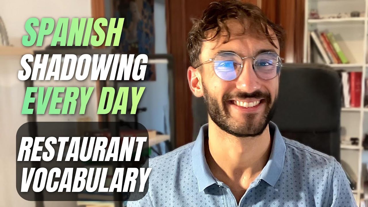 Spanish Shadowing Practice 🎧🍽️ | Restaurant Vocabulary & Prepositions of Place 🗣️
