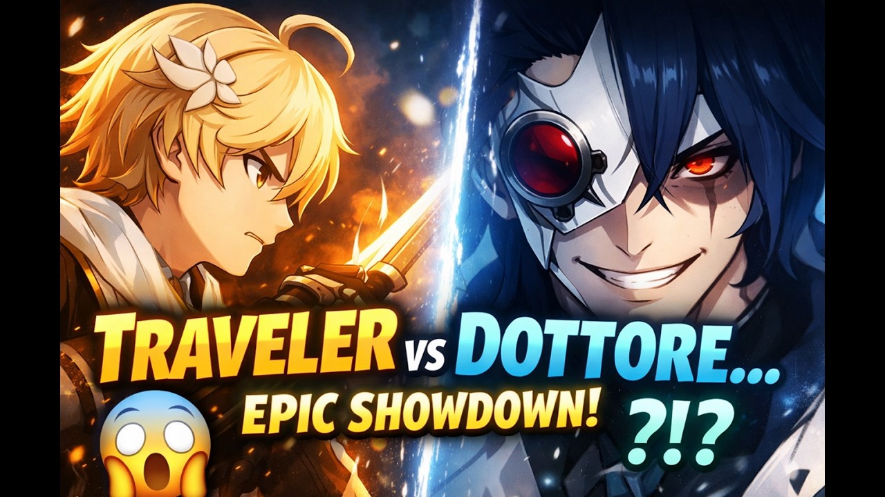 When Traveler Finally Faces Dottore… 😨✨ Genshin Cutscene
