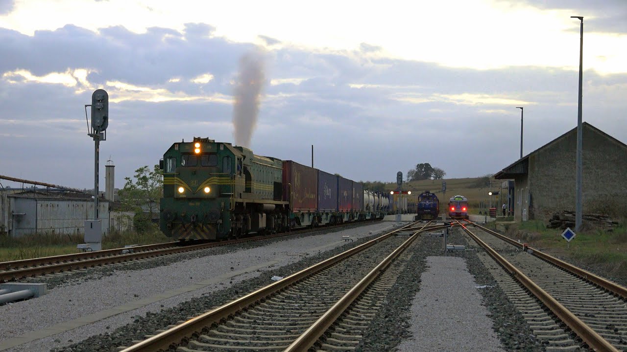 SŽ 664 115 (Reagan) on freight service in Croatia