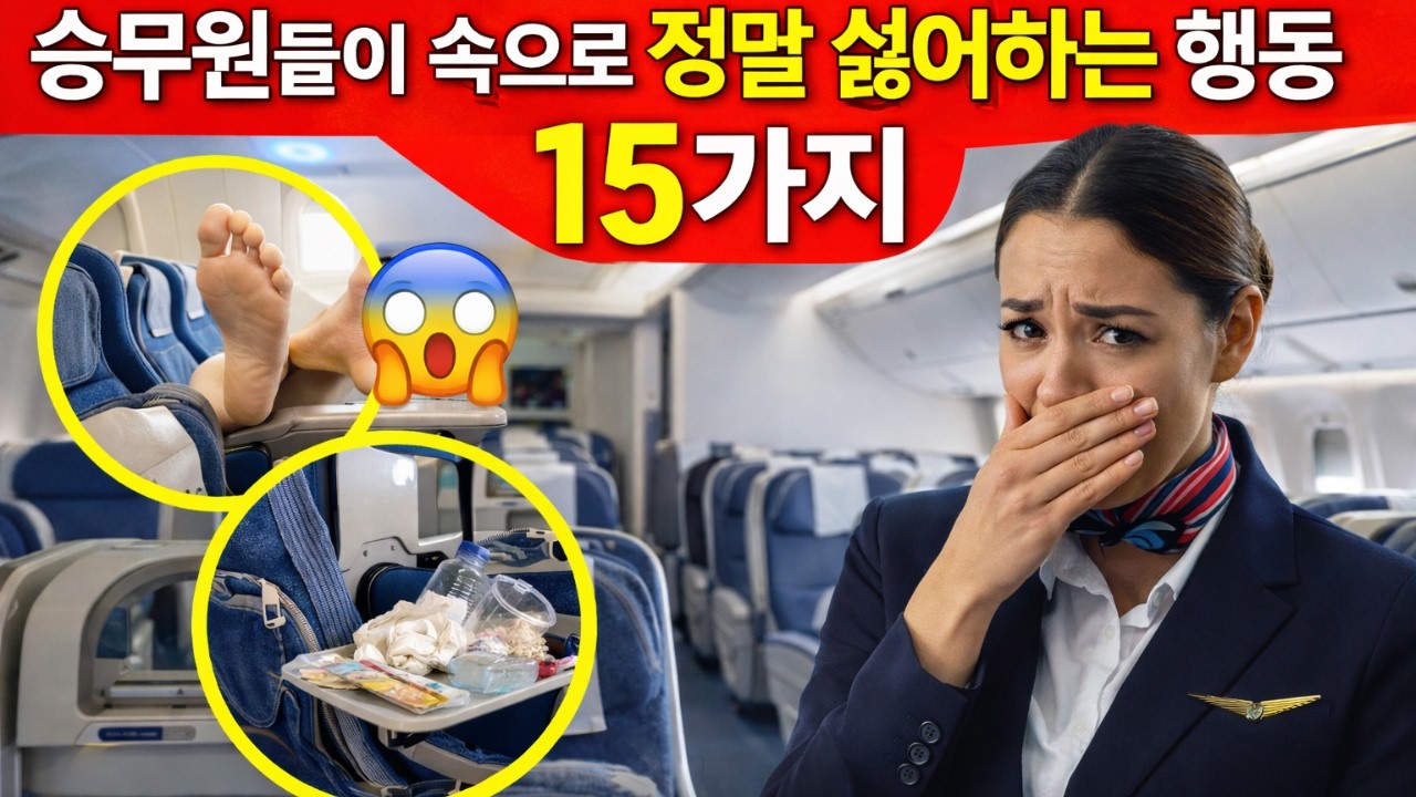 승무원들이 속으로 정말 싫어하는 행동 15가지 (절대 말 못 하지만 꼭 알았으면 하는 것들)