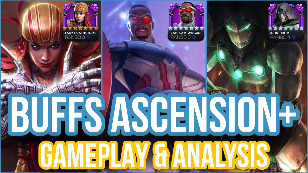 BUFFS IRONMAN INFAMOUS, LADY DEATHSTRIKE y CAPTAIN AMERICA SAM WILSON | NOW THEY ARE META! | MCOC