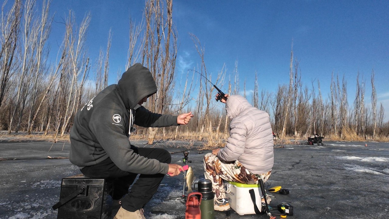 春节和二老板在北京城北 | 冰钓纪实 | Ice fishing with friends in Beijing| Fishing White Noise Slow Living