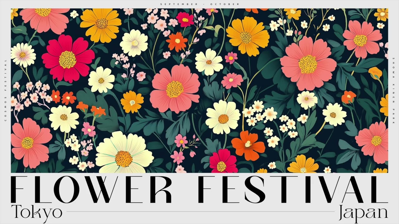 Tokyo Flower Festival Art Screensaver for Frame TV | Japanese Floral Market | No Music | 3 Hours