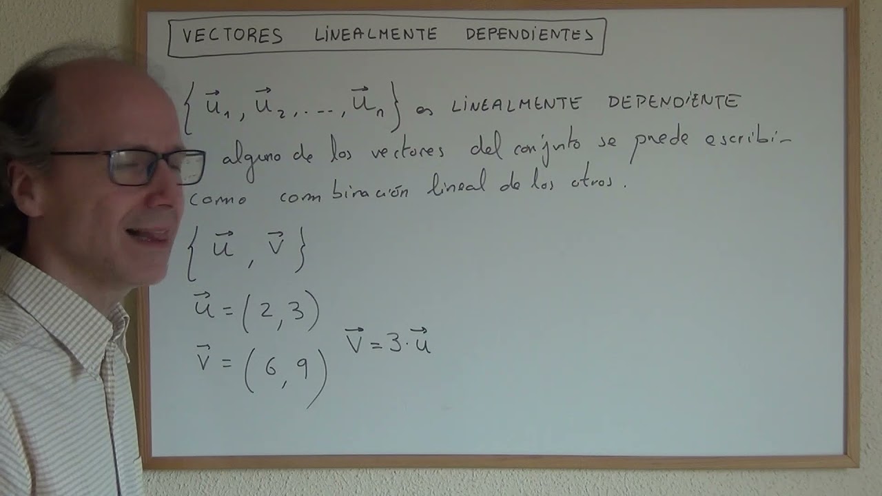 Conjunto de vectores linealmente dependiente
