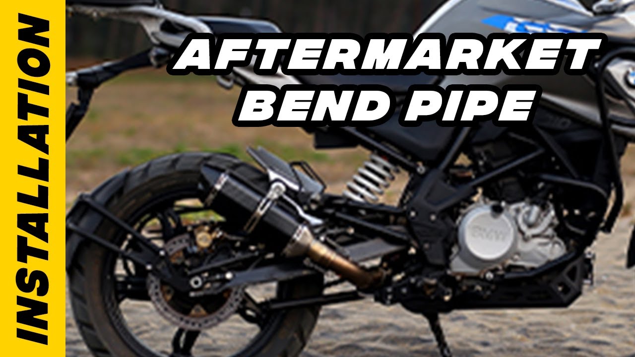 Aftermarket bend pipe for BMW G310GS and G310R | Installation video | Bandidos PITSTOP