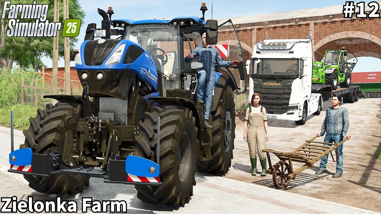 Receiving a New Telescopic, Feeding Calves & Planting Corn│Zielonka│FS 25│Timelapse#12