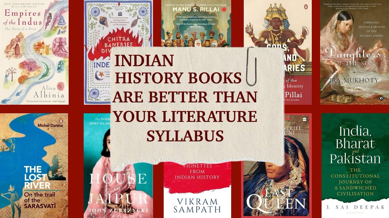 THESE INDIAN HISTORY BOOKS ATE..AND LEFT MY ENG LIT SYLLABUS CRYING 😭