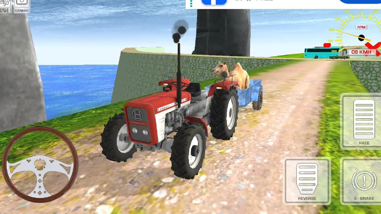 Indian Tractor Driving 3D | गाड़ी वाला गेम | अच्छा गेम खेलने वाला | Tractor Gameplay #dkgamer 