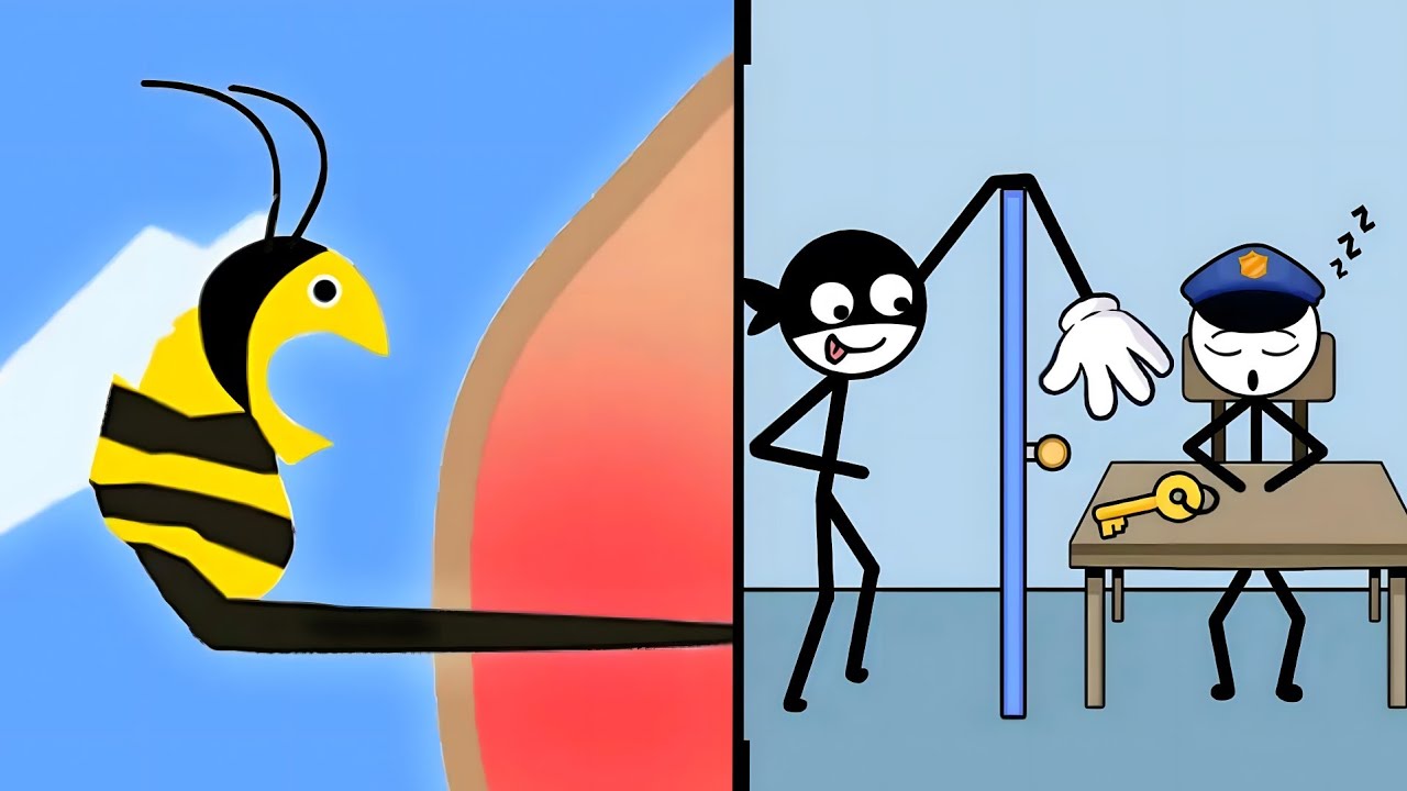 Impossible Thief Puzzle - Can You Beat It?!😱🕵🏿VS Help Me Tricky Story Game Walkthrough,(iOS Android)