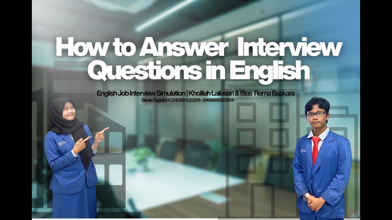 English Job Interview Simulation : Graphic Designer and Finance Position.