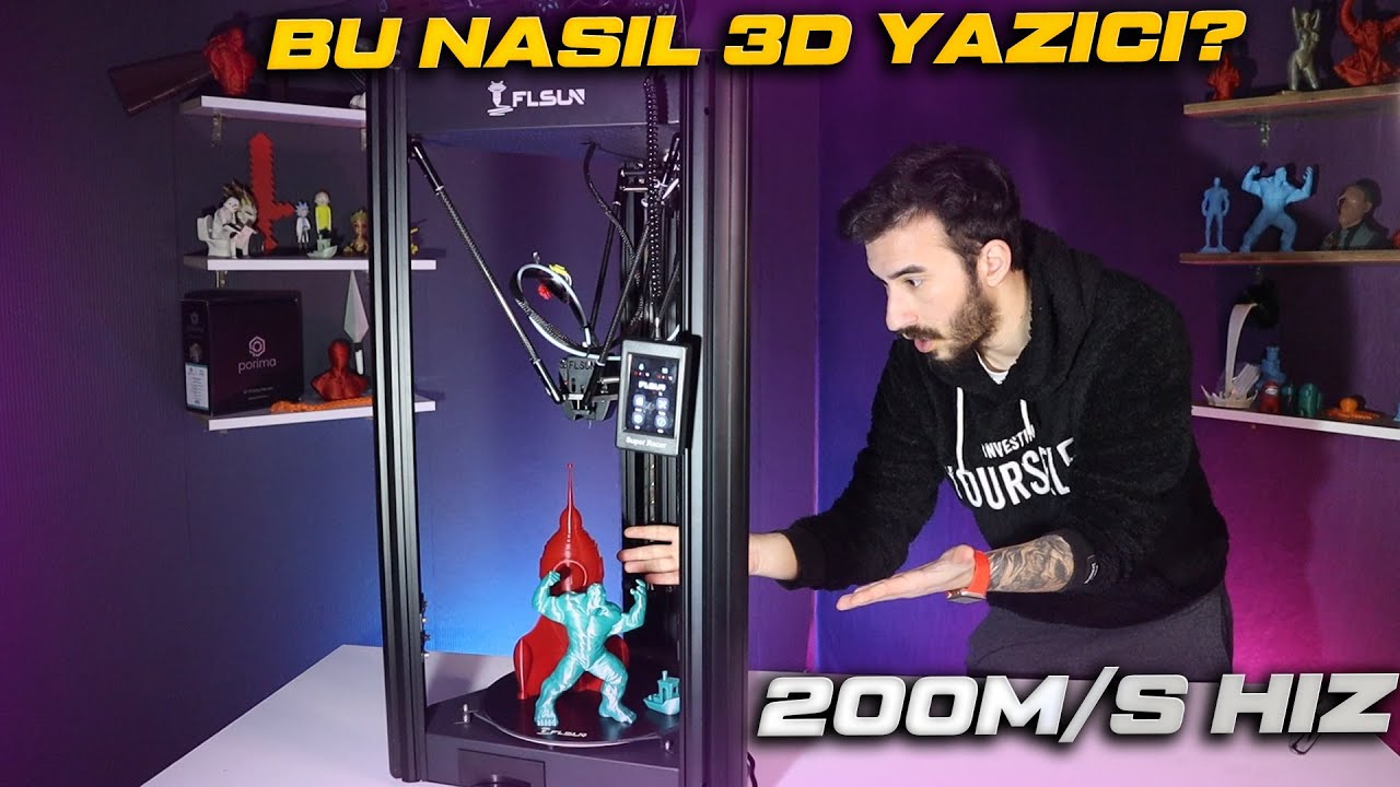 EN HIZLI 3D YAZICI 'YI ALDIM favori yazıcım! (flsun sr)