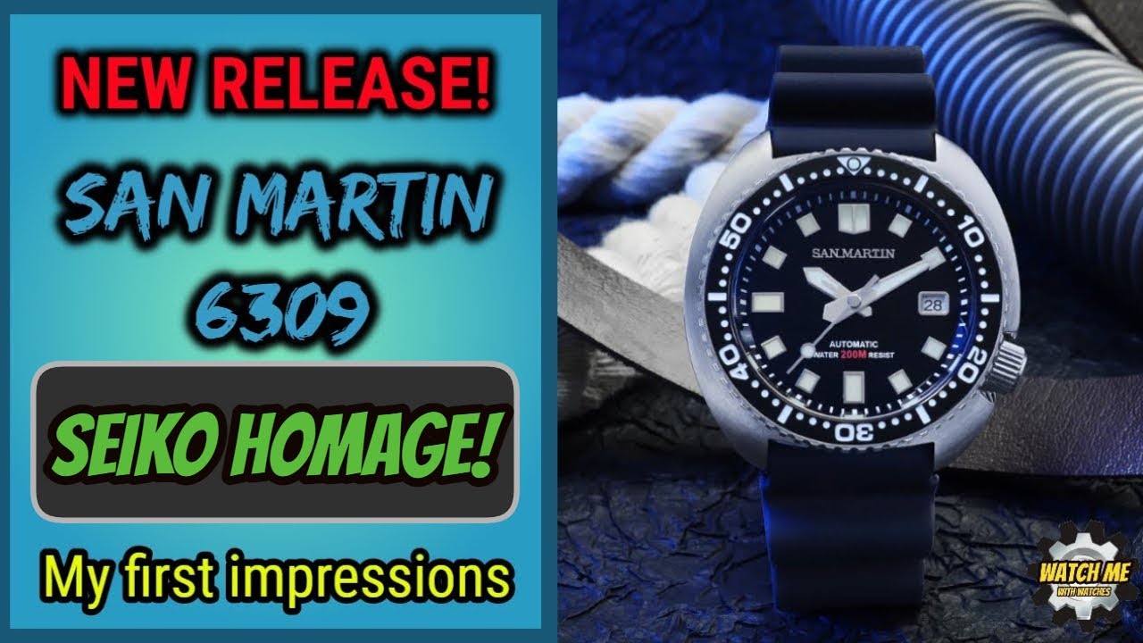 San Matin Seiko Turtle Homage