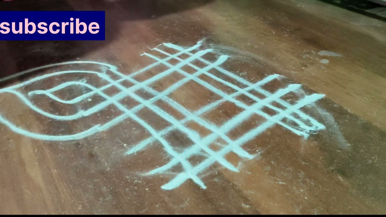 Simple rangoli daily rangoli Muggulu designs 
