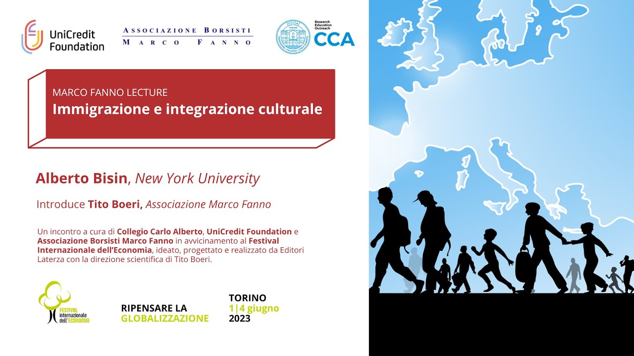 Marco Fanno Lecture: Immigrazione e Integrazione Culturale