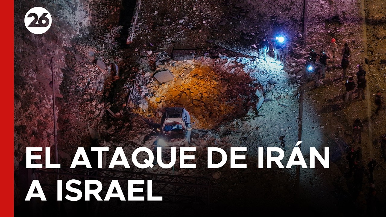 🚨 ISRAEL | Imágenes del impacto de los misiles que fueron lanzados desde Irán