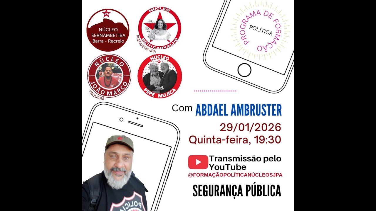 PROGRAMA DE FORMAÇÃO POLÍTICA COM ABDAEL AMBRUSTER