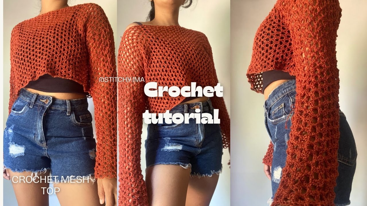 Easy Crochet Mesh Top Tutorial