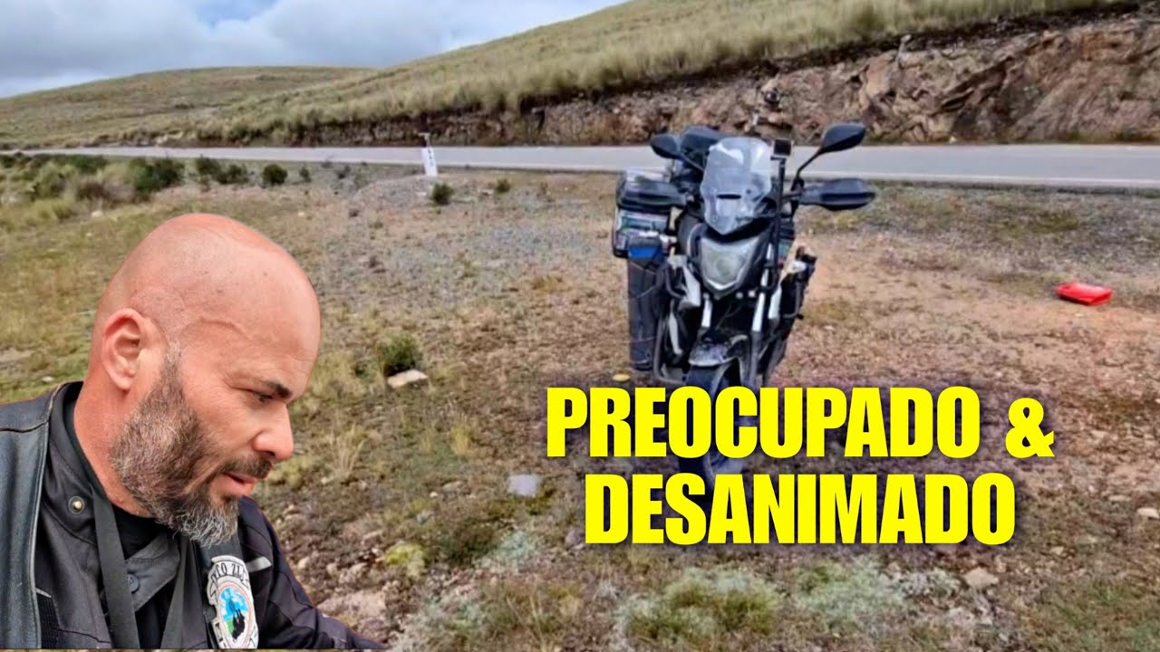 Ep-60 BATEU O DESÂNIMO NA VIAGEM DE MOTO CHILE- PERÚ DESANIMADO EM CONTINUAR COM A VIAGEM 